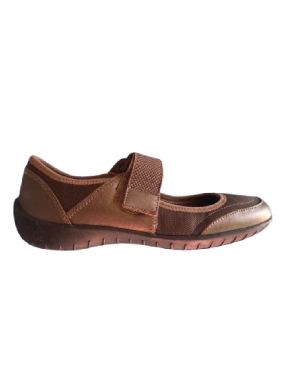 Walking Cradles Mary Jane Walking Shoes Brown Comfort Flats Womens 8.5N Narrow